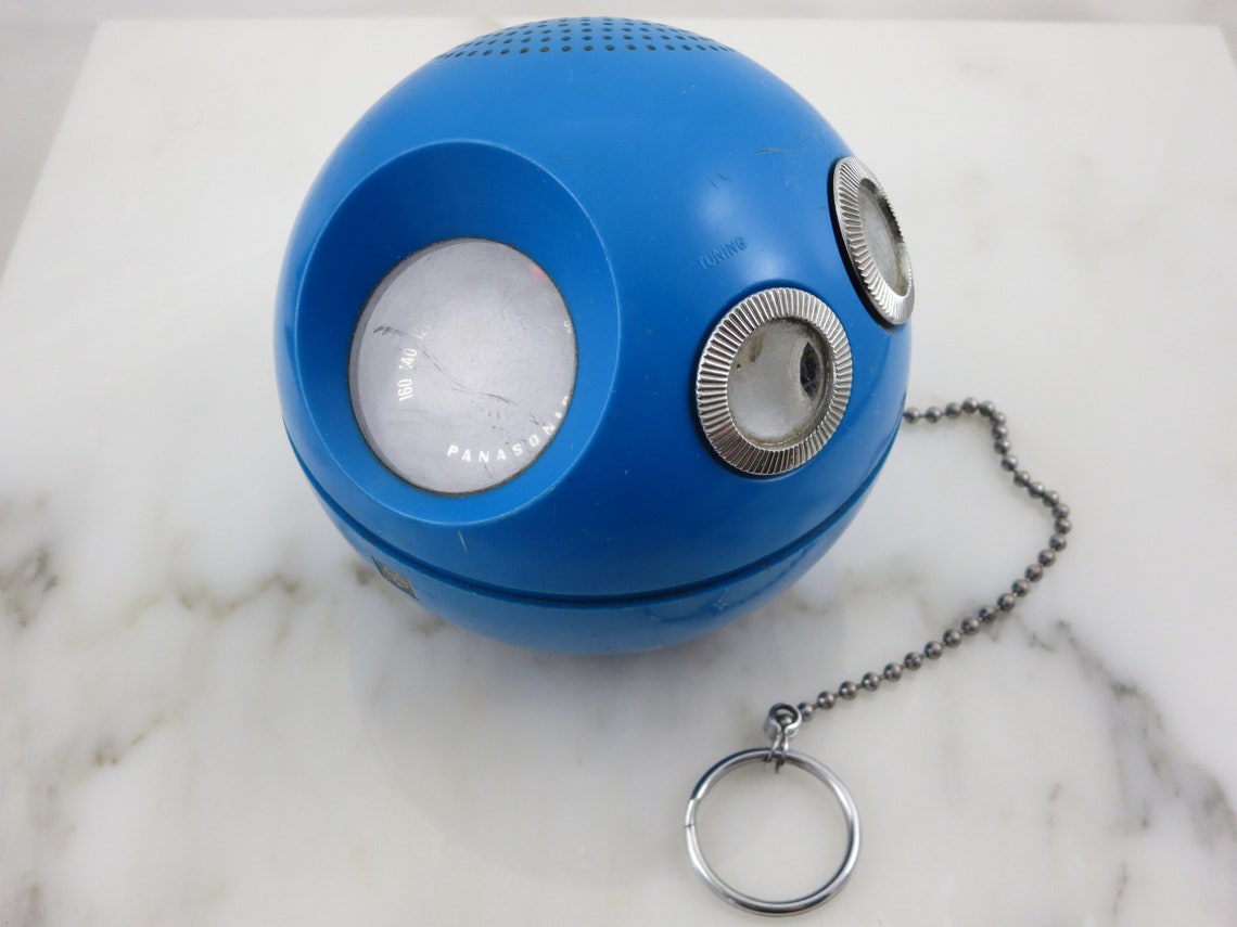 Mid Century AM Radio Panasonic Panapet Ball and Chain Radio Etsy