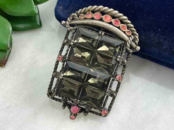 Sarah Coventry Midnight Magic Pendant Brooch - Vintage Costume Jewelry