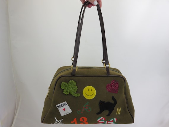 バッグ vintage moschino hand bag Vintage Moschino Redwall Bag #453062 Italy Extremely Rare