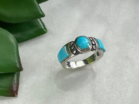 Sterling Silver Turquoise Ring - Silver Cloud Jew… - image 4