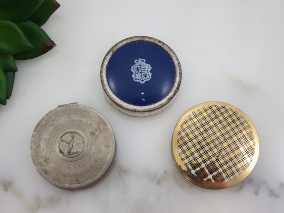 Vintage Cosmetic Compact Lot - 1920s Richard Hudnu