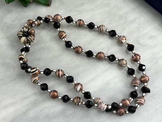 Double Strand Costume Jewelry Beaded Necklace - B… - image 4