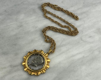 ヴィンテージ 1964年 ケネディ ハーフダラーカット コインペンダント