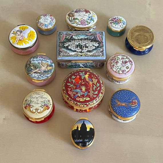 Halcyon Days Enamel Box - St Paul's Cathedral London Silhouette