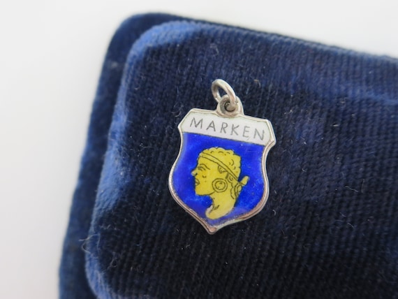 Sterling Silver Enamel Marken Netherlands Travel Charm