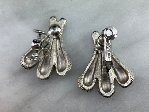 Napier Earrings Silver Tone Adjustable Clips Costume Jewelry Etsy