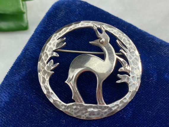 Georg jensen cheap deer brooch