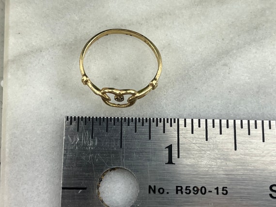 10k Gold Diamond Heart Ring - Vintage Rings for W… - image 5