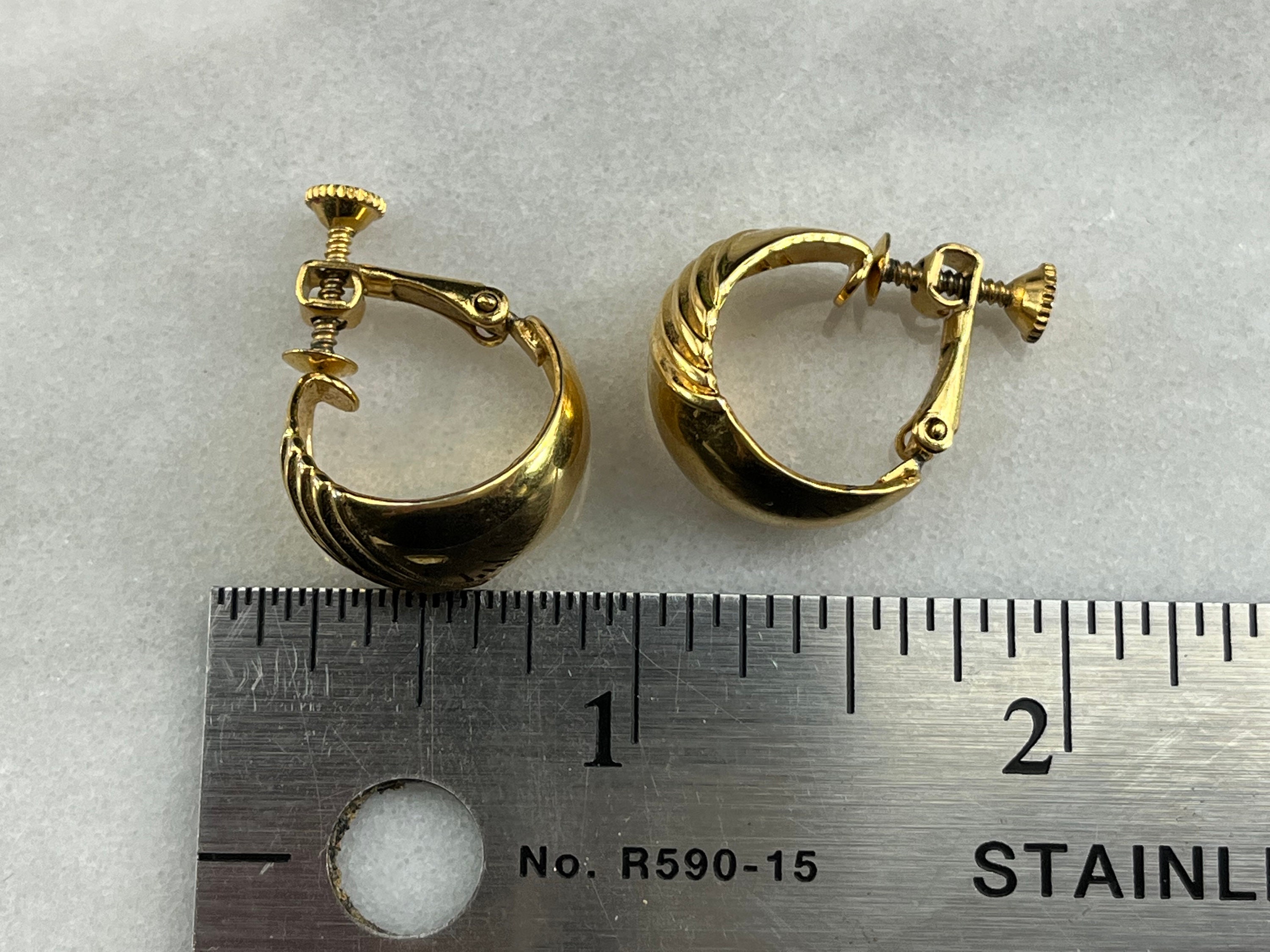 Napier gold hoop earrings sale