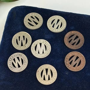 1940s Delaware Street Car Token - Your Choice of One Vintage Transit Token