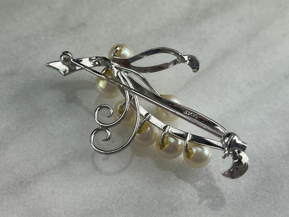 Pearl Brooch - Branch Genuine Cultured Pearl Jewe… - image 3