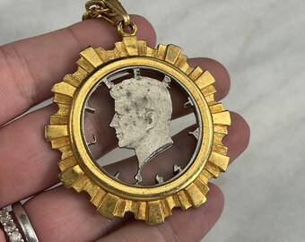 ヴィンテージ 1964年 ケネディ ハーフダラーカット コインペンダント