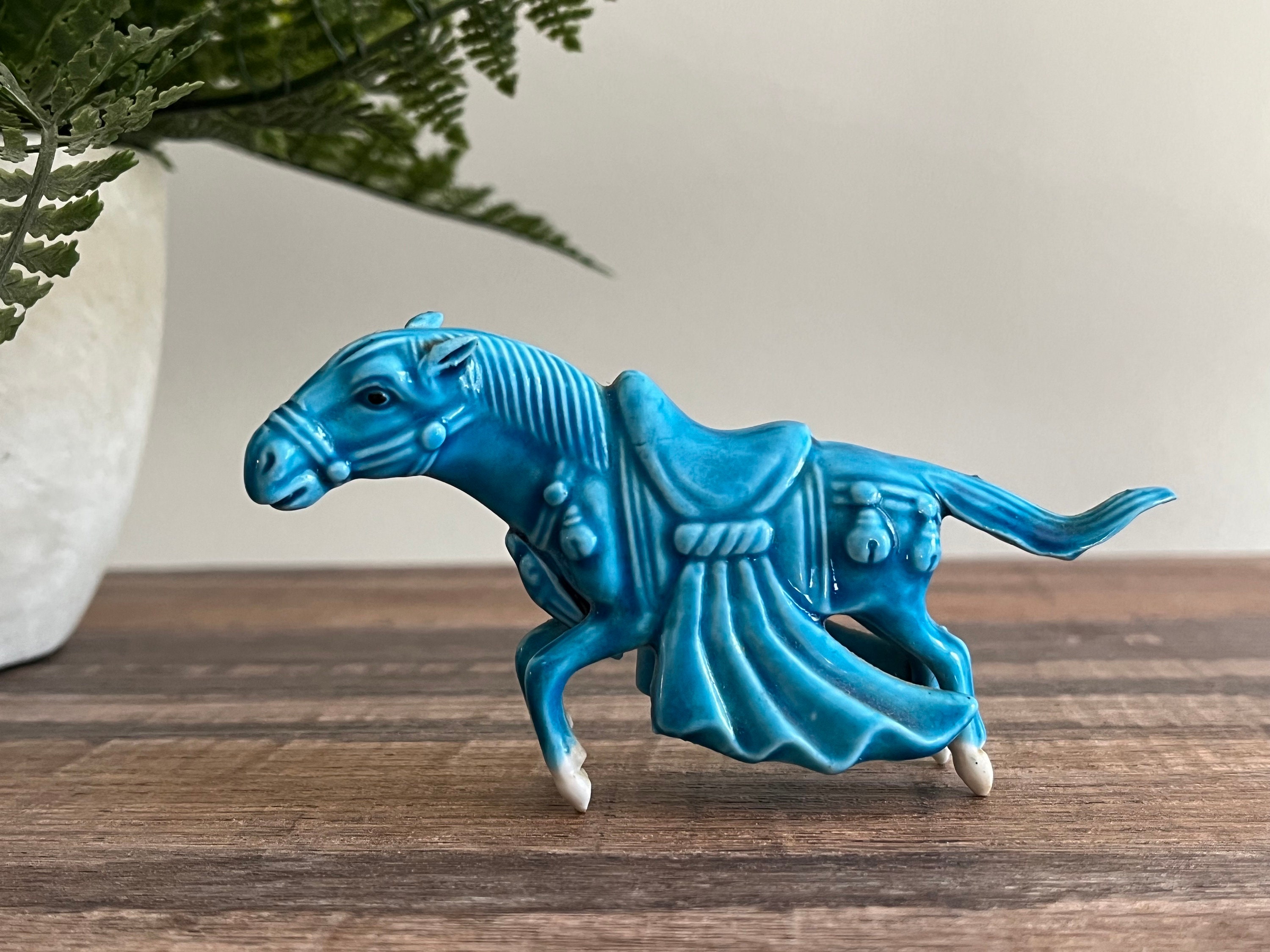 青磁の馬の置物 - 中国唐馬 - Etsy 日本