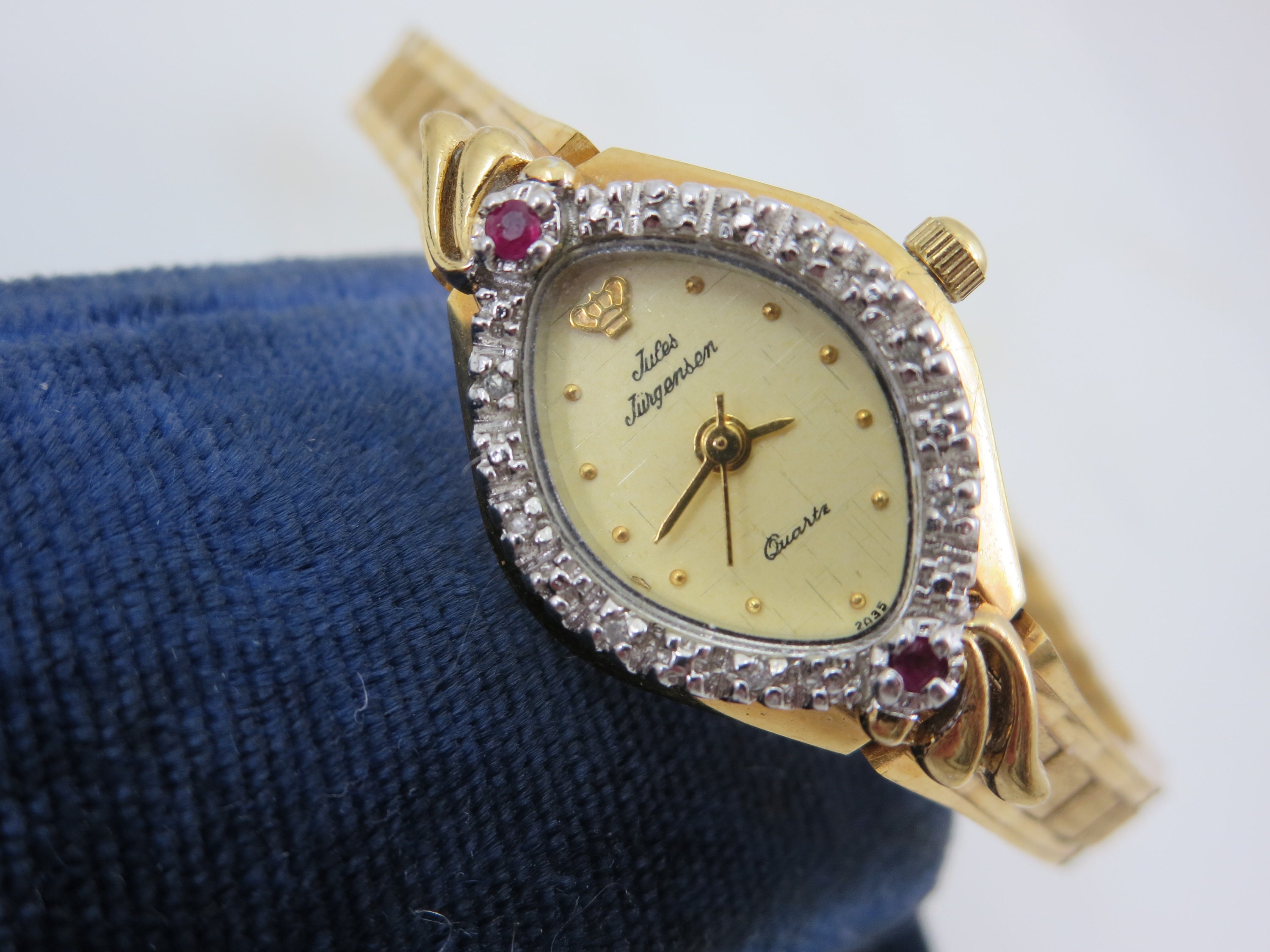 Vintage Jules Jurgensen Ladies Watch - Rubies and Diamonds Vintage Jules Jurgensen Ladies Watch - Rubies and Diamonds