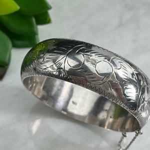 Bracelet Jonc Large En Acier Inoxydable Argenté - Homme/femme - Neuf Sans Emballage
