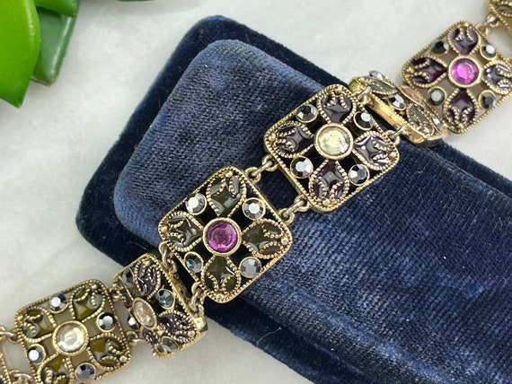 Monet Rhinestone Bracelet - Costume Jewelry Brace… - image 9