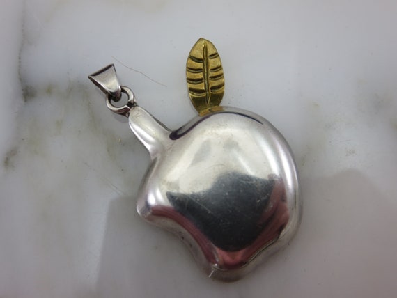 ファッションの Vintage Jewelry Mexico 925 - Pendant Apple Silver Sterling シルバー