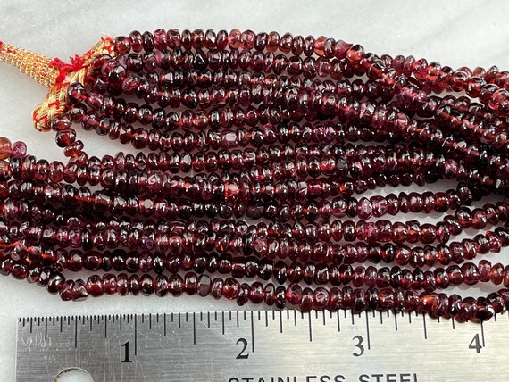 1A Pietra Naturale Rosso Scuro Granato Perlina Rotonda Allentata Del Distanziatore 4 6 8 10mm Scegli La Formato Per Creazione di Gioielli Fai Da Te Collana braccialetto accessorio  36