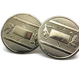 Mid Century Cufflinks - Pale Gold Tone, Vintage Mens Accessories