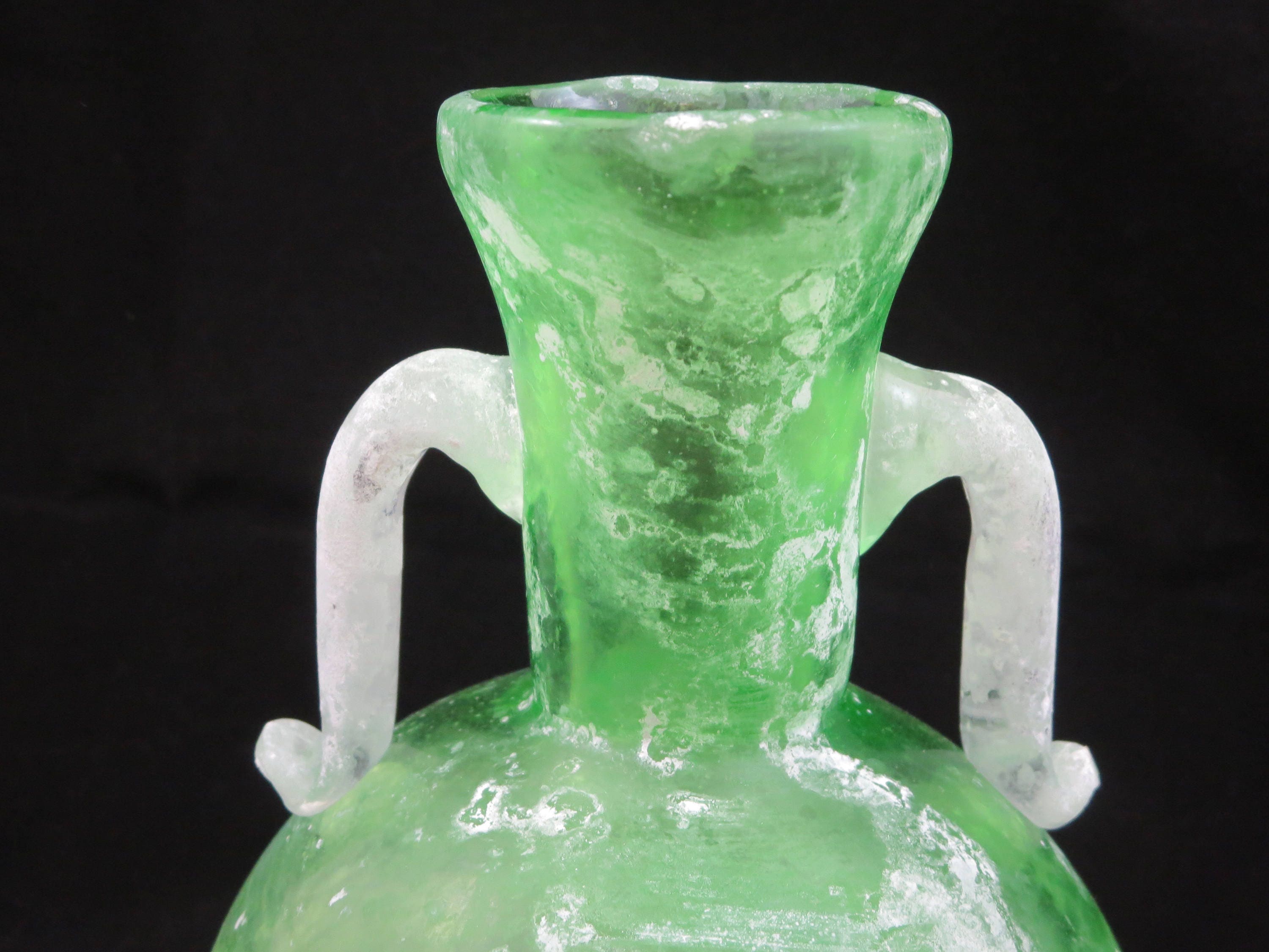 - Scavo, Vintage Vase Green Venetian Murano Glass Glass Zane Art Etsy