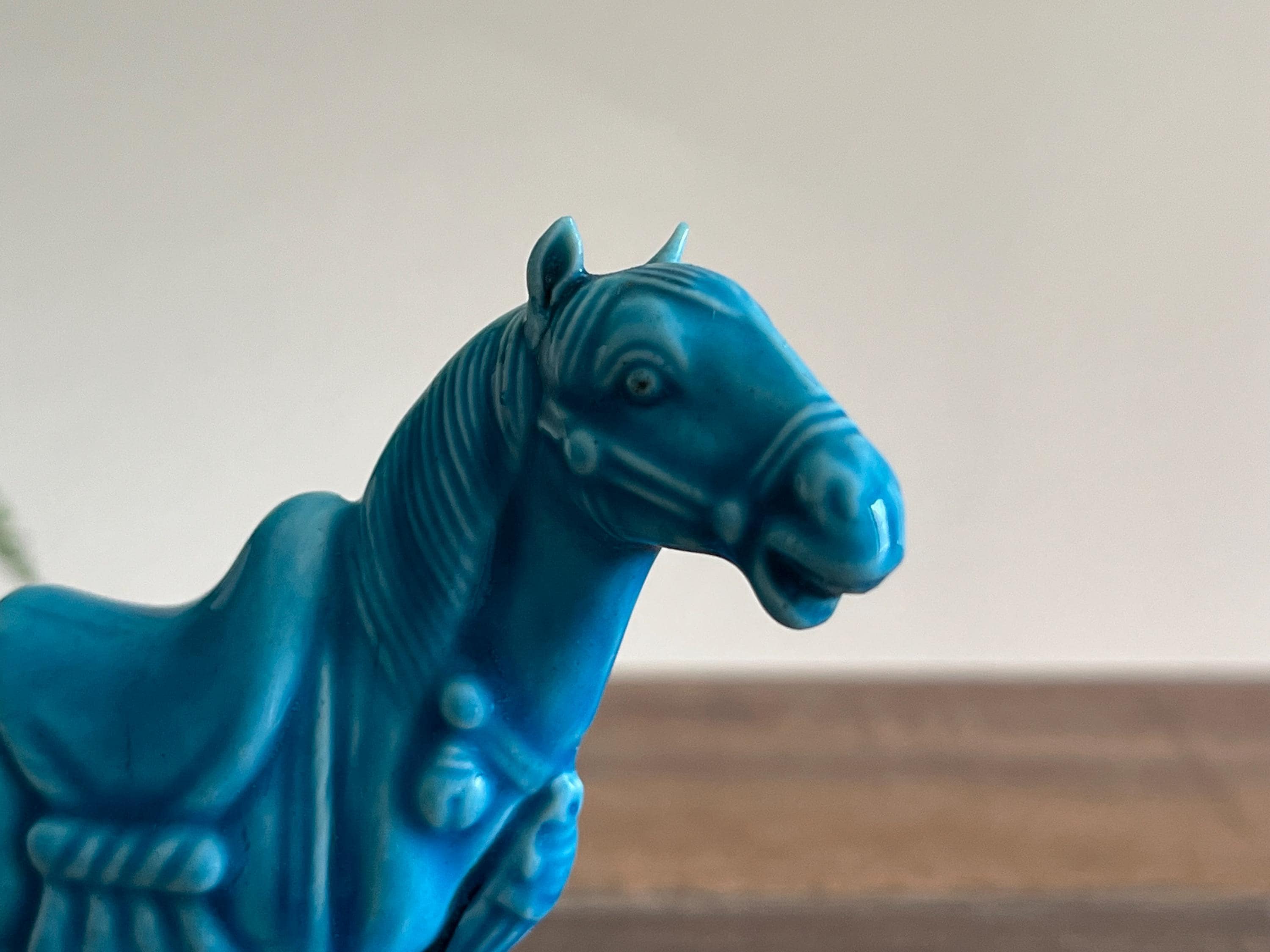 青磁の馬の置物 - 中国唐馬 - Etsy 日本