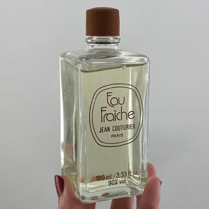 Vintage Eau Fraiche Perfume - Splash Bottle, Jean Couturier 100ml 3.33 fl Oz