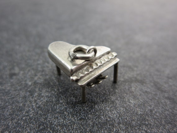 Vintage Sterling Charm Piano - Silver Grand Piano