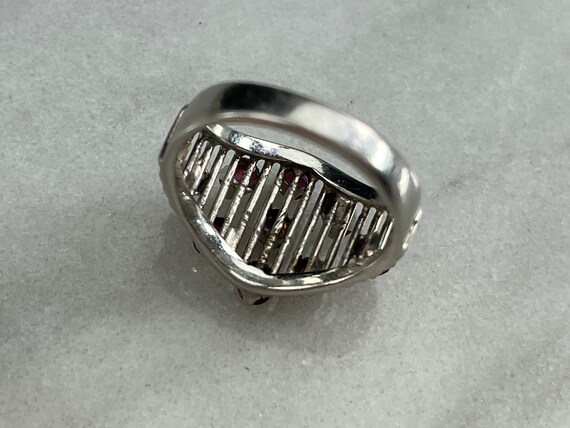 Ruby Statement Ring - Genuine Natural Rubies, Ste… - image 8