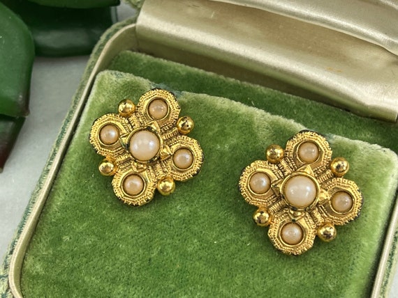 Faux opal earrings sale
