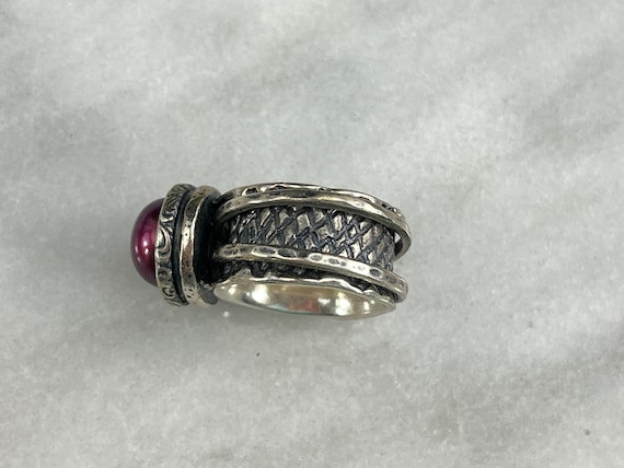 Sterling Silver Spinner Ring - Didae Israel Faux … - image 5