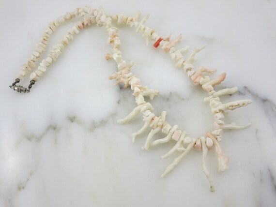 Branch Coral Necklace - Vintage Coral Jewelry, Be… - image 3