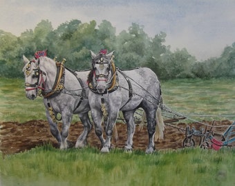 Ploughing - Original Painting