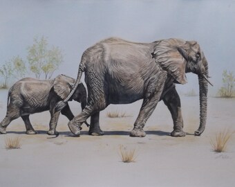 The Elephant Child - Original Watercolour Painting