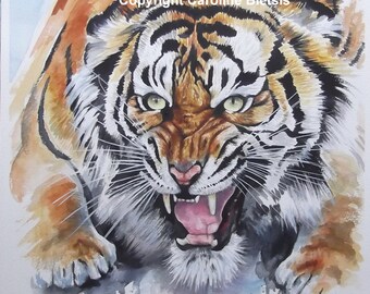 Tiger! Original Watercolour Painting