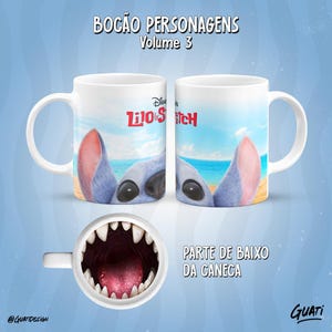 17 Templates with lower mouth VOL 3 Sublimation mugs Cartoons Butt teeth Funny Viral mugs instant download