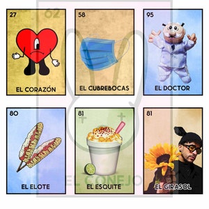 The New Mexican Loteria Funny Funny Adult Parodies Instant Download 63