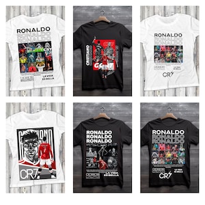 Cristiano Ronaldo CR7 Designs Sublimation DTF Printing T-Shirts Templates Templates Sublimation DTF, Instant Download