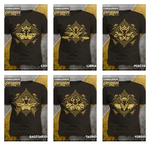 12 Designs Golden Knights Gold Armor Saint Seiya Zodiac Knights DTF Sublimation Golden Knights Armor Knights of the zodiac Sublimate