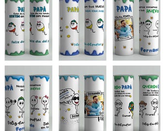 Spermitas Eggs Father&#39;s Day Tumbler 6 customizable designs sublimation template instant download