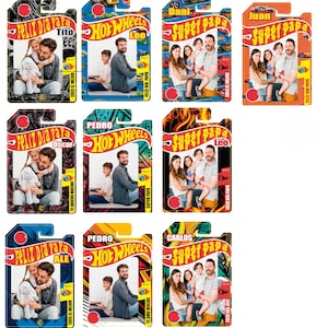 10 designs for Father's Day blister packaging: customizable miniature cars
