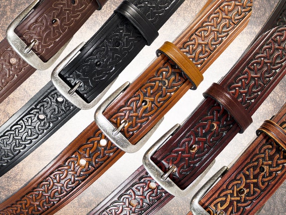 celtic leather belt