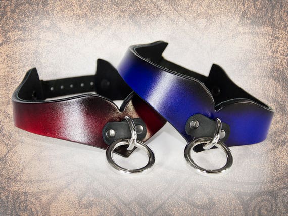 Handmade Leather Collar Classic Plain BDSM Kink Fetish Slave Sub
