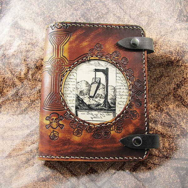 Leather Journal Cover - The Body at the Crossroads