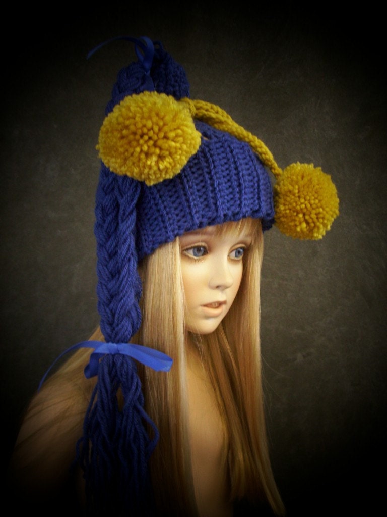 Blue Toboggan,ski Hat, Toddler Hat,children's Accessory,crochet