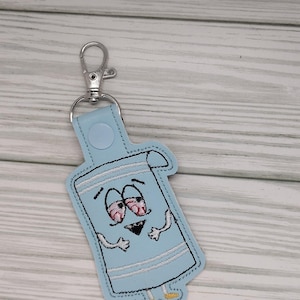 Towelie embroidered keychain -handcrafted.