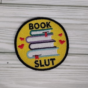 BOOK SLUT embroidered patch-3 sizes