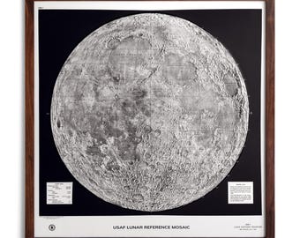 Mapa lunar de 1966 / Relieve real en 3D