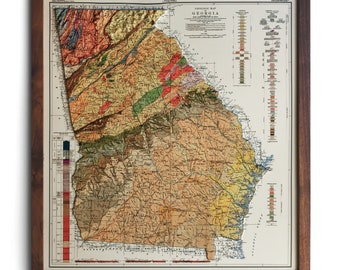 Mapa en relieve 3D de Georgia