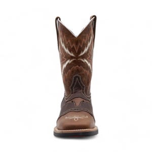 Longhorn Men's Camel Leather Boots image 4
