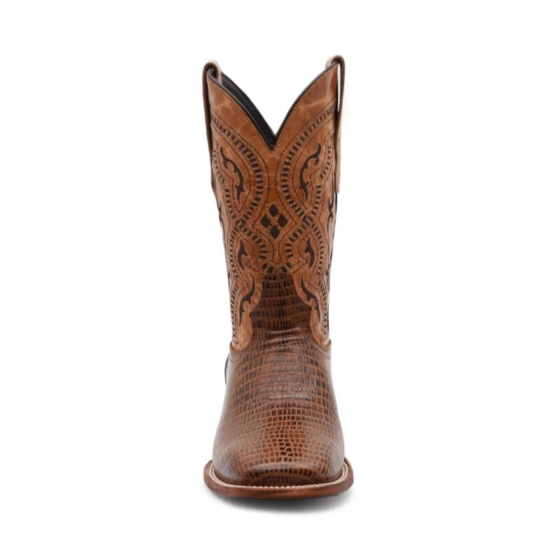 Minnesota Men's Camel Lizard Print Leather Boots image 4